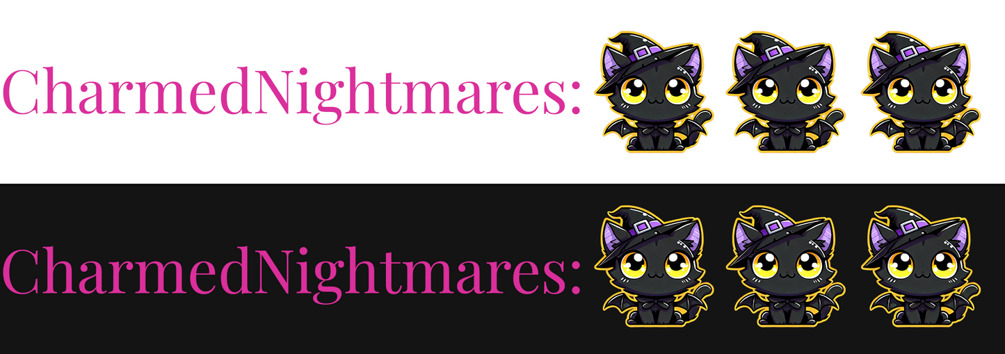 Cute Halloween Cat Emote