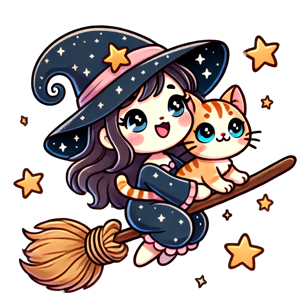 Cute little Witch Emote for Twitch